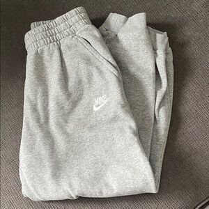 Nike Kids Light Grey Fleece Joggers